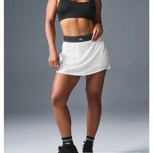 ALO Yoga White Mini Skirt